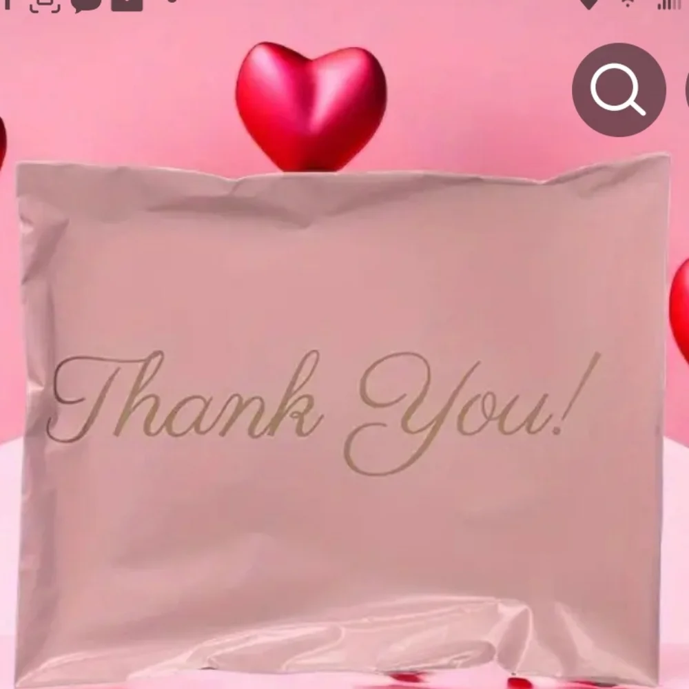 Small Pink THANK YOU polymailer Bags 6 X 9 Qty 20 Hp 🔥🔥🔥🔥
